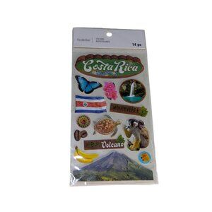 Recollections Stickers COSTA RICA 14 Pieces NIP